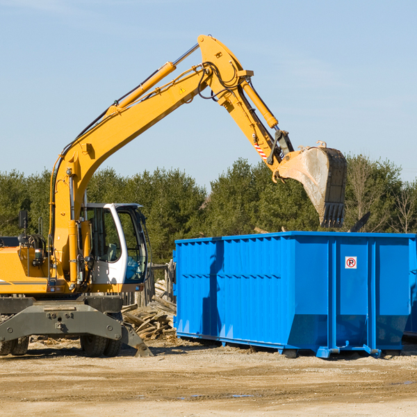 what size residential dumpster rentals are available in Mad River Ohio